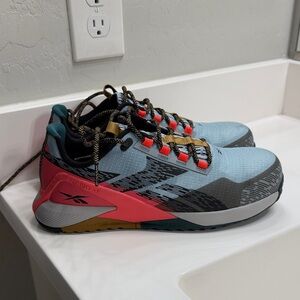 Reebok Nano X1 Blue and Pink Athletic Shoes composite toe